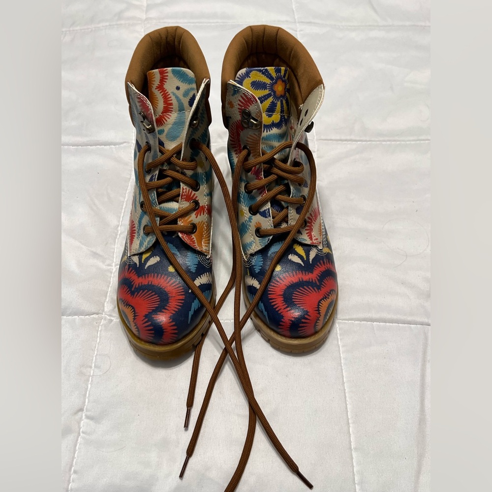 Goby Colorful Patterned Women's Boots